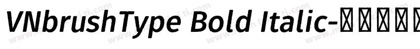 VNbrushType Bold Italic字体转换